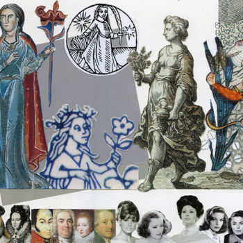 Collages titled "06 Vierge" by Hosszu, Original Artwork, Digital Print