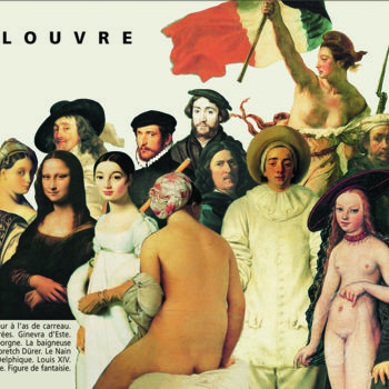 Collages intitulée "FAMOUS PEOPLES DU L…" par Hosszu, Œuvre d'art originale