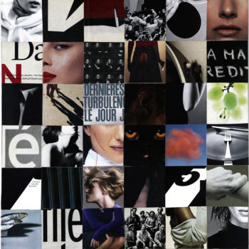 제목이 "Collage #07 (1966-2…"인 콜라주 Hosszu로, 원작, 페이퍼 컷팅