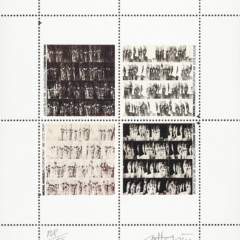 Obrazy i ryciny zatytułowany „1/2 Droite 1/2 Gauc…” autorstwa Hosszu, Oryginalna praca, Papier