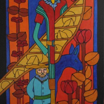 Pintura titulada "HONNEUR CONTRE INCO…" por Michel Marant, Obra de arte original, Acrílico Montado en Bastidor de camilla de…