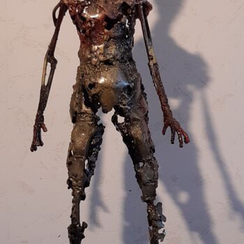 Sculptuur getiteld "Débris" door Michel Marzin, Origineel Kunstwerk, Metalen