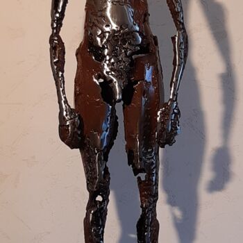Sculpture titled "Espoir" by Michel Marzin, Original Artwork, Metals
