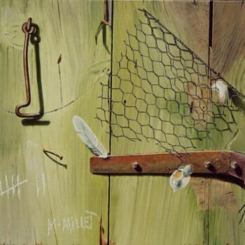 Pintura titulada "Voyage sans retour" por Michel Millet, Obra de arte original, Oleo Montado en Bastidor de camilla de madera