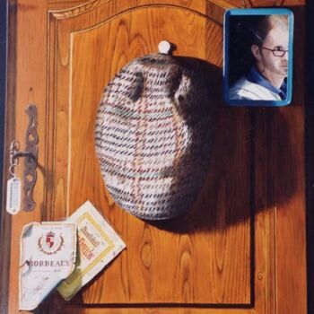 Peinture intitulée "Chez Dédé" par Michel Millet, Œuvre d'art originale, Huile Monté sur Châssis en bois