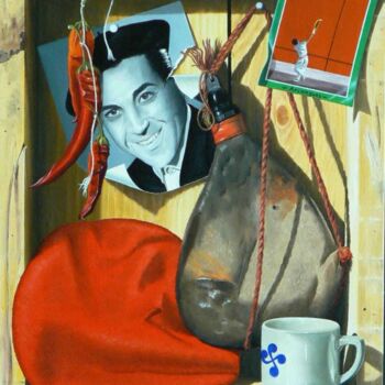 Pittura intitolato "Hommage à Luis Mari…" da Michel Millet, Opera d'arte originale, Olio Montato su Telaio per barella in le…