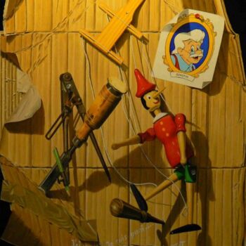Malerei mit dem Titel "Rêve d'enfant" von Michel Millet, Original-Kunstwerk, Öl Auf Keilrahmen aus Holz montiert