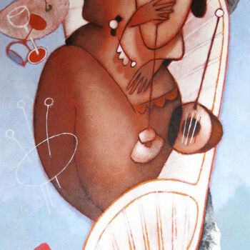 Pintura titulada "rendez-vous-galopin…" por Michel Moreau (MORO), Obra de arte original, Acrílico