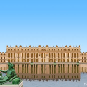 Arte digitale intitolato "2019-10-03 Château…" da Michel Normand, Opera d'arte originale, Pittura digitale