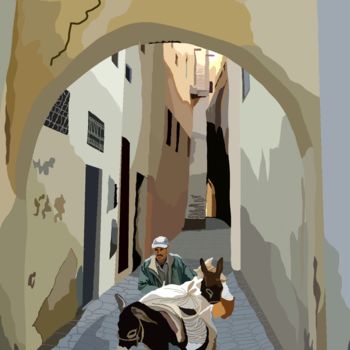Digitale Kunst mit dem Titel "2020-07-14 Maroc -…" von Michel Normand, Original-Kunstwerk, Digitale Malerei
