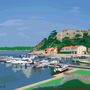 Digital Arts titled "2015-12-05-port-cro…" by Michel Normand, Original Artwork, Digital Painting