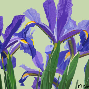 Digital Arts titled "2015-07-21 Iris.jpg" by Michel Normand, Original Artwork, Digital Painting