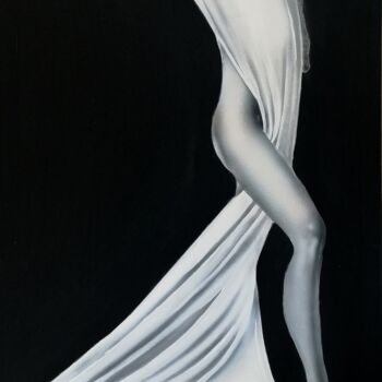 Картина под названием "Drapée" - Michel Ruelle (Aéro), Подлинное произведение искусства, Акрил Установлен на Деревянная рама…