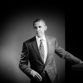 Photographie intitulée "Barack Obama US Pre…" par Michel Spingler, Œuvre d'art originale, Photographie numérique