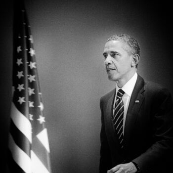 Fotografia intitulada "Barack Obama US Pre…" por Michel Spingler, Obras de arte originais, Fotografia digital