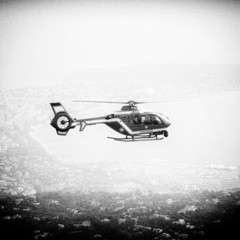 Fotografie mit dem Titel "Hélicopter" von Michel Spingler, Original-Kunstwerk, Digitale Fotografie