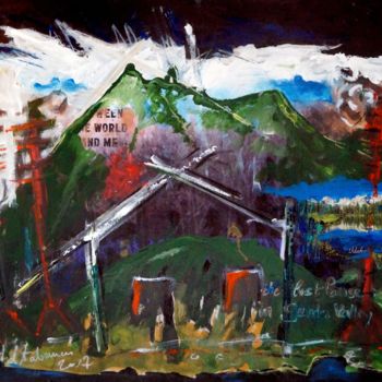 Картина под названием "the lost house in g…" - Michel Tabanou, Подлинное произведение искусства, Акрил