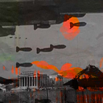 Digitale Kunst mit dem Titel "destruction" von Michel Tabanou, Original-Kunstwerk, Digitale Malerei