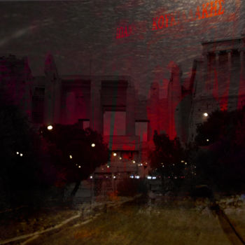 Digital Arts titled "akropoli athens" by Michel Tabanou, Original Artwork, Digital Painting