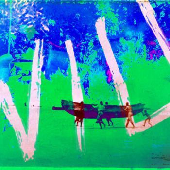 Digitale Kunst mit dem Titel "WILD" von Michel Tabanou, Original-Kunstwerk, Digitale Malerei