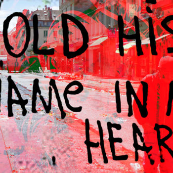 Arte digital titulada "hold his name in my…" por Michel Tabanou, Obra de arte original, Pintura Digital