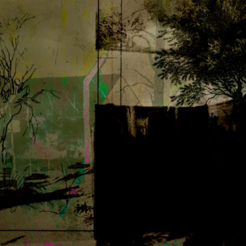 Digital Arts titled "landscape with two…" by Michel Tabanou, Original Artwork, Digital Painting