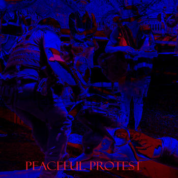 Digital Arts titled "peaceful protest" by Michel Tabanou, Original Artwork, Digital Painting