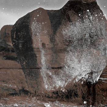 제목이 "neolithic wonder"인 디지털 아트 Michel Tabanou로, 원작, 포토 몽타주