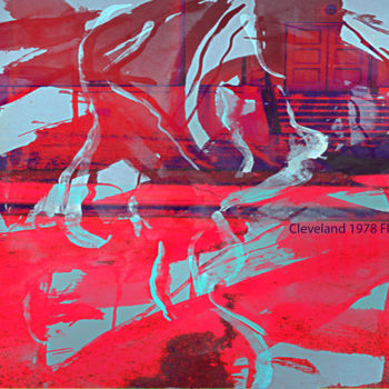 Цифровое искусство под названием "Cleveland 1978 Flux…" - Michel Tabanou, Подлинное произведение искусства, Цифровая живопись