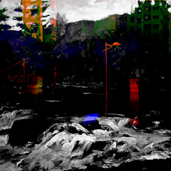 Digital Arts titled "dérèglement climati…" by Michel Tabanou, Original Artwork, Digital Painting