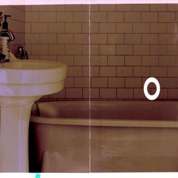 Digitale Kunst getiteld "salle de bain avec…" door Michel Tabanou, Origineel Kunstwerk, Digitaal Schilderwerk