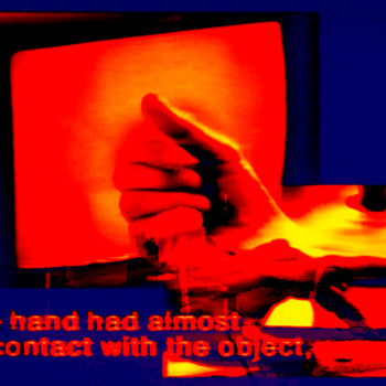 Digitale Kunst mit dem Titel "the hand had almost…" von Michel Tabanou, Original-Kunstwerk, Digitale Malerei
