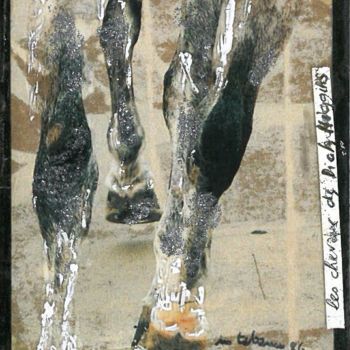 「les chevaux de Dick…」というタイトルの絵画 Michel Tabanouによって, オリジナルのアートワーク, アクリル