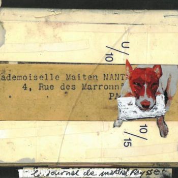 Peinture intitulée "le journal de Marti…" par Michel Tabanou, Œuvre d'art originale, Acrylique