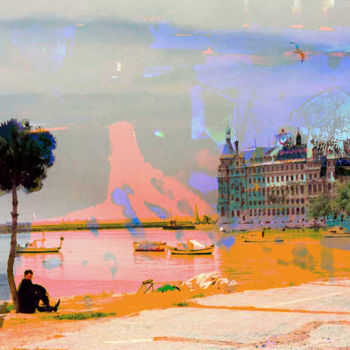 Digital Arts titled "la mémoire de ce mo…" by Michel Tabanou, Original Artwork, Digital Painting