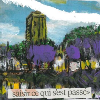 Malarstwo zatytułowany „Saisir ce qui s'est…” autorstwa Michel Tabanou, Oryginalna praca, Akryl