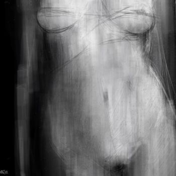 Digitale Kunst mit dem Titel "Nude" von Michel Thiery (By Daesyl arts), Original-Kunstwerk, Digitale Malerei
