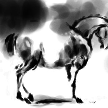 「Horse 13」というタイトルのデジタルアーツ Michel Thiery (By Daesyl arts)によって, オリジナルのアートワーク, デジタル絵画
