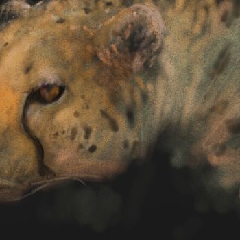 Digital Arts titled "Cheetah I" by Michel Thiery (By Daesyl arts), Original Artwork, Digital Painting