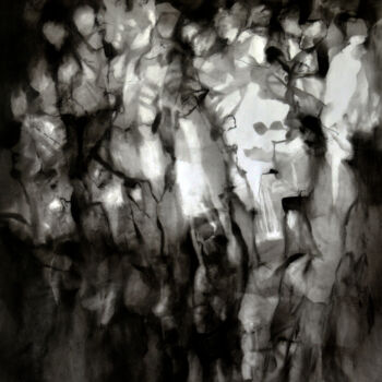 Painting titled "Los Buscadores de T…" by Michel V. Meulenert (Meulenert), Original Artwork, Charcoal