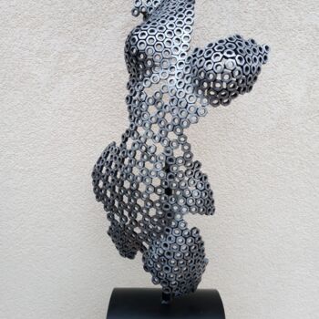 Rzeźba zatytułowany „Buste 0057” autorstwa Michel Vasseur, Oryginalna praca, Metale