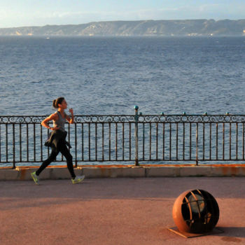 Fotografia intitulada "Footing" por Michel Volle, Obras de arte originais