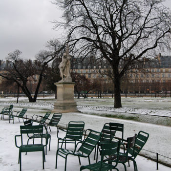 Photographie intitulée "Solitude hivernale…" par Michel Volle, Œuvre d'art originale, Photographie numérique