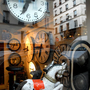 Photographie intitulée "A l'heure!" par Michel Volle, Œuvre d'art originale