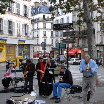 Photography titled "Jazz aux Abbesses" by Michel Volle, Original Artwork