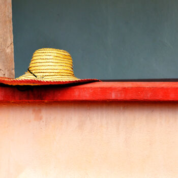 Fotografia zatytułowany „Chapeau de paille” autorstwa Michel Wayer, Oryginalna praca, Fotografia cyfrowa