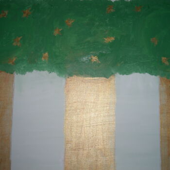 Painting titled "Trees" by Michela Curtis, Original Artwork, Oil