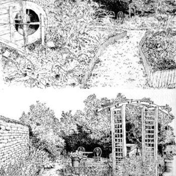 "Jardin aromatique" başlıklı Tablo Michel Adam tarafından, Orijinal sanat