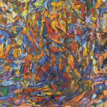 Malerei mit dem Titel "Emergences" von Michel Adam, Original-Kunstwerk, Acryl