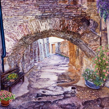 Painting titled "Arco Basso" by Michelangelo Rossi, Original Artwork, Oil